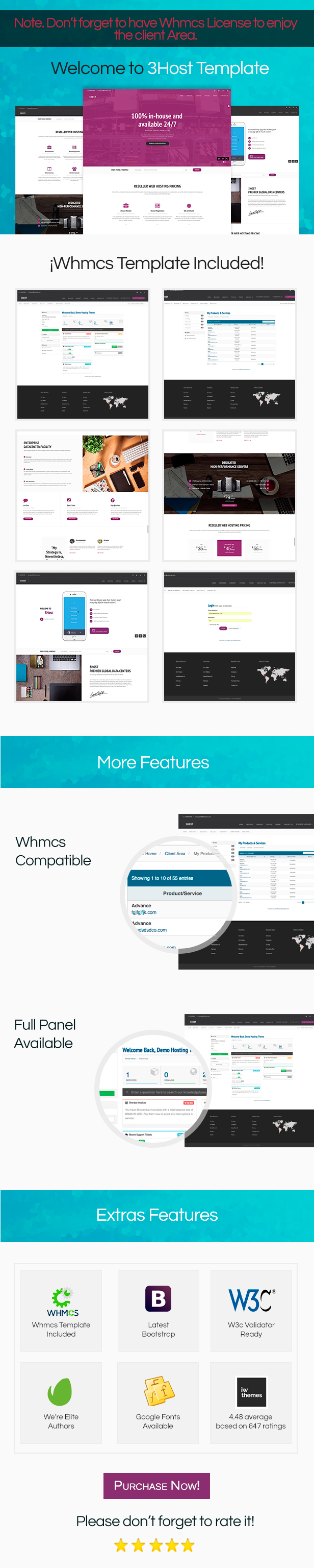 Hosting Domain Landing Page with WHMCS | 3Host - 2